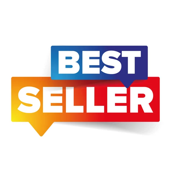 Best seller tag speech bubble — Stock Vector