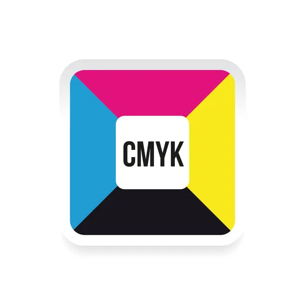 CMYK barevné koncepce náměstí — Stockový vektor