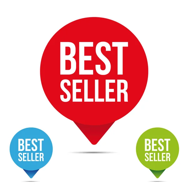 Best Seller button tag — Stock Vector