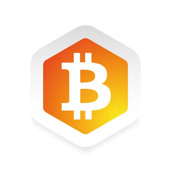 Bitcoin digital currency logo — Stock Vector