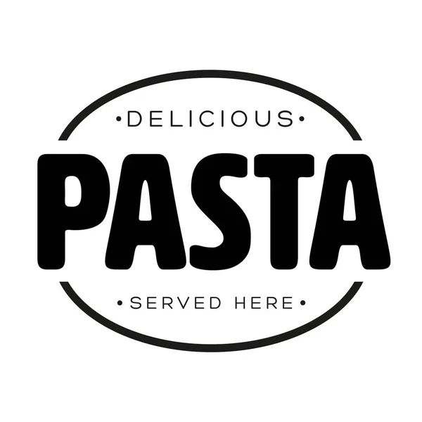 Pasta vintage stamp black — Stock Vector