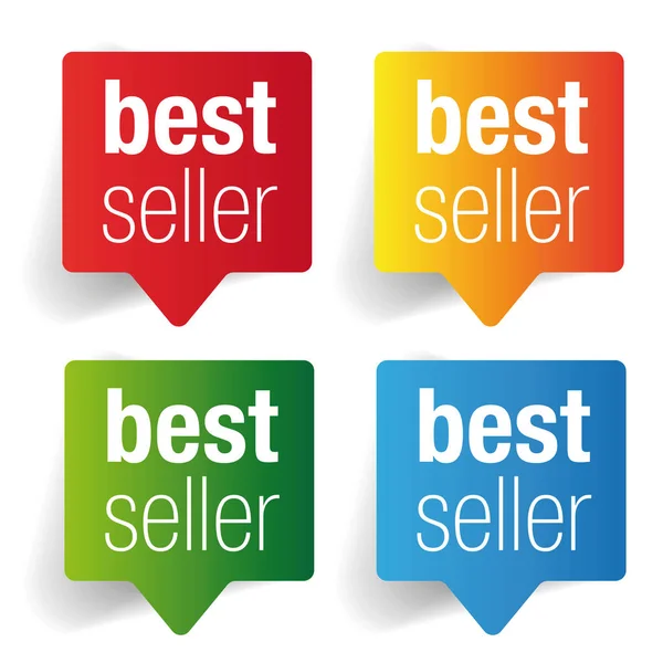 Best Seller label speech bubble — Stock Vector