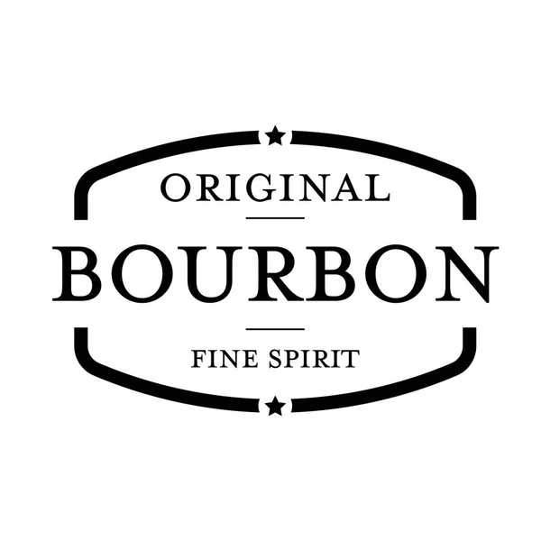 Bourbon vintage σφραγίδα εισόδου — Διανυσματικό Αρχείο