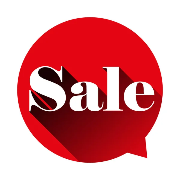 Sale sign speech bubble — Stock Vector