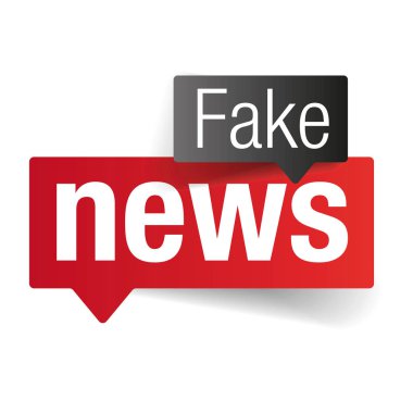 Sahte haber işareti konuşma balonu