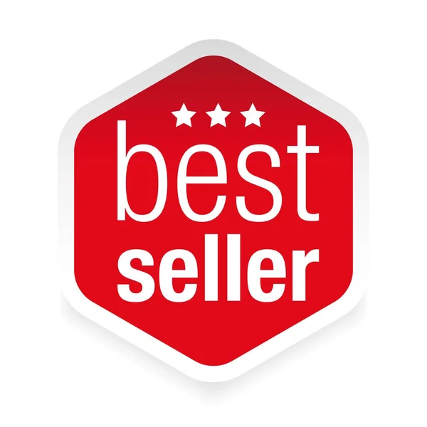 Ícone de etiqueta de best seller —  Vetores de Stock