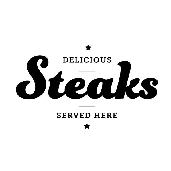 Steaks vintage sign stamp — Stock Vector