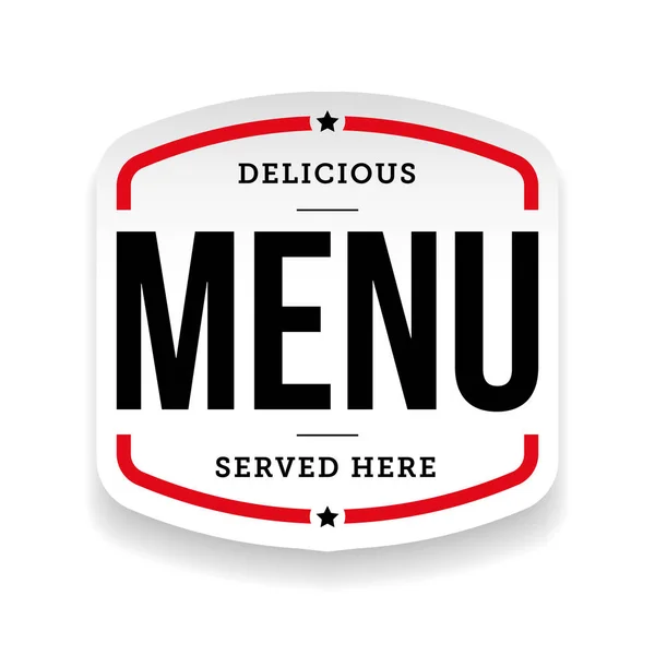 Винтажная марка ресторана меню — стоковый вектор