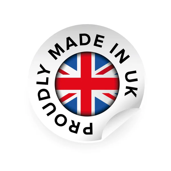 Made in UK etichetta vettoriale — Vettoriale Stock