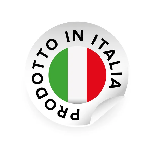 Made in Italy Prodotto em Itália — Vetor de Stock