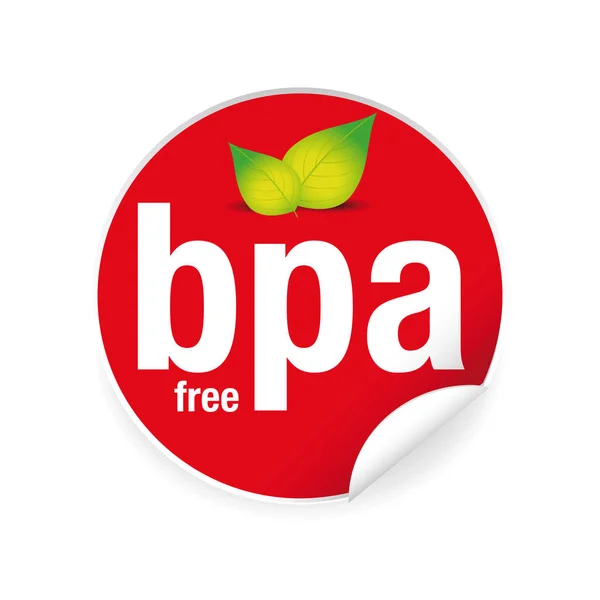 BPA free - Bisfenol boş etiketi etiketi — Stok Vektör