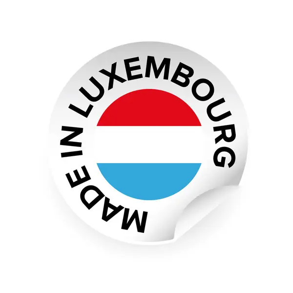 Marca de etiqueta Made in Luxembourg — Vetor de Stock