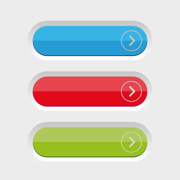 Empty button set — Stock Vector