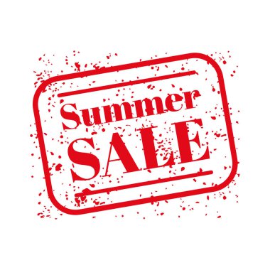 Yaz satış pul kırmızı