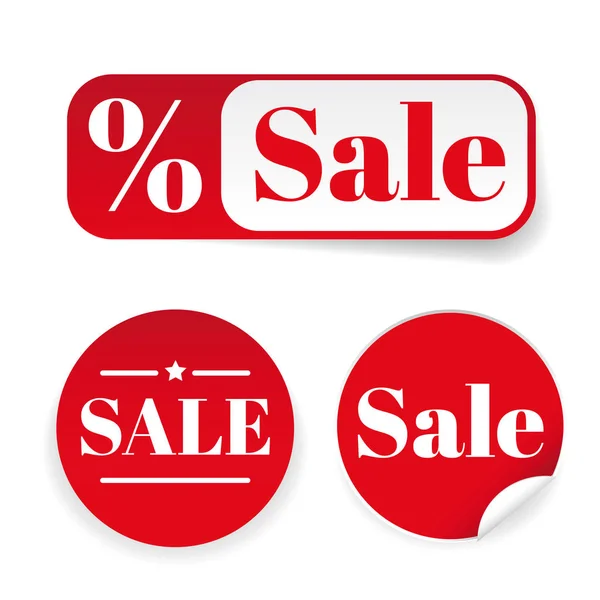 Sale sticker set label — Stock Vector