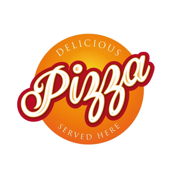 Vintage Pizza σύμβολο γραμματοσήμων — Διανυσματικό Αρχείο
