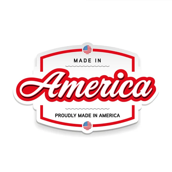 Made in America segno lettering vintage — Vettoriale Stock