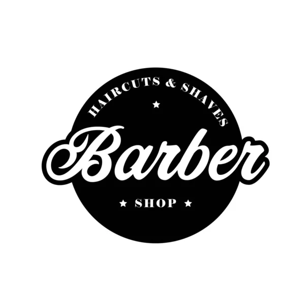 Barber Shop vintage stamp black — Stock Vector