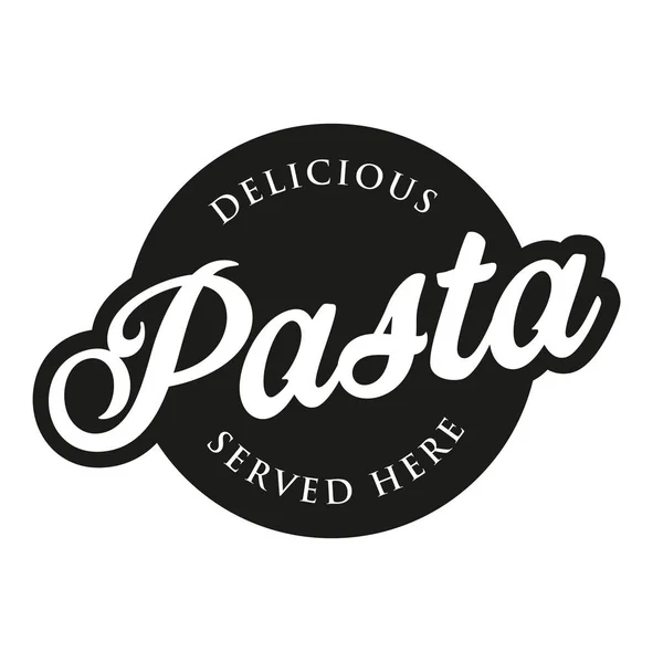 Delicious Pasta lettering retro sign — Stock Vector