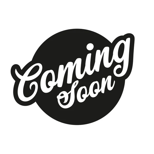 Coming Soon sign lettering retro — Stock Vector