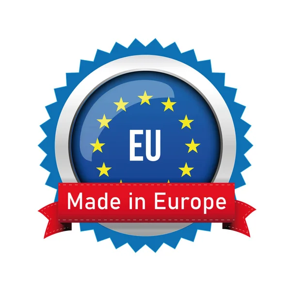 Made in Europe - Σήμα ευρωπαϊκού σήματος — Διανυσματικό Αρχείο