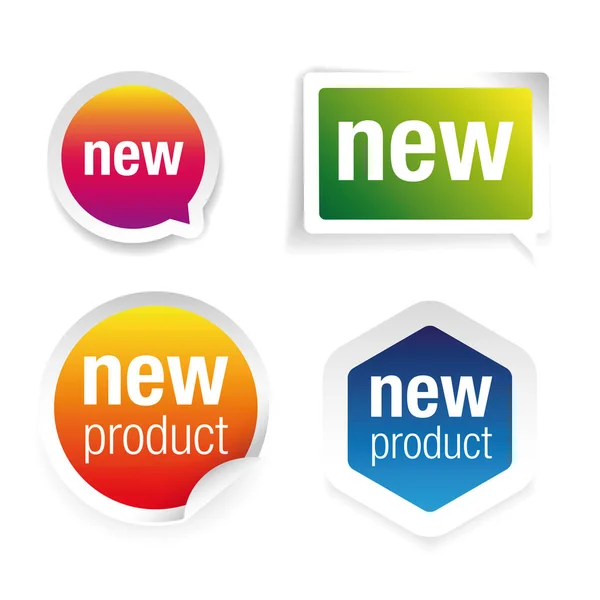 Neues Etiketten-Set für Produkte — Stockvektor