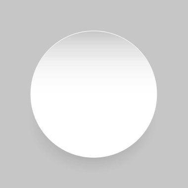 Round Empty Blank label sticker