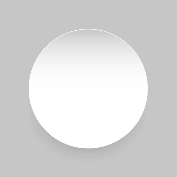 Round Empty Blank label sticker — Stockový vektor