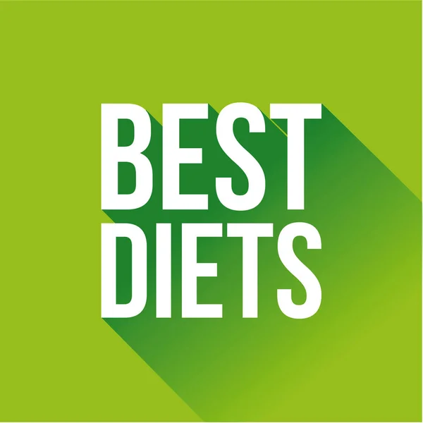 Best Diets sign 3d lettering — ストックベクタ