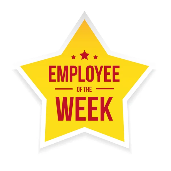 Best Employee of the Week award badge — Διανυσματικό Αρχείο