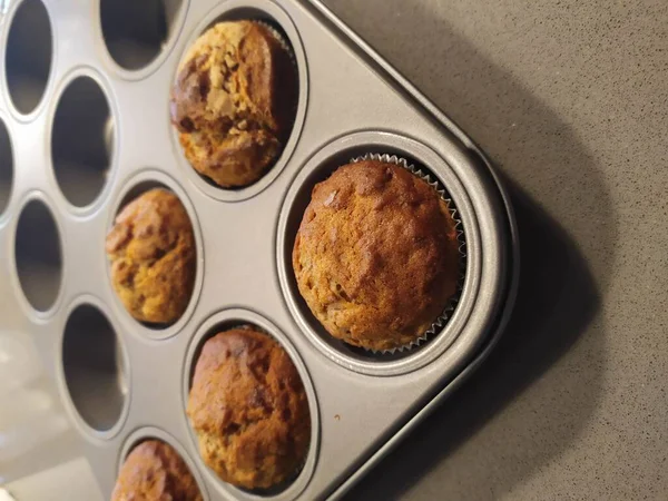 Verse Gebakken Muffin Dienblad — Stockfoto