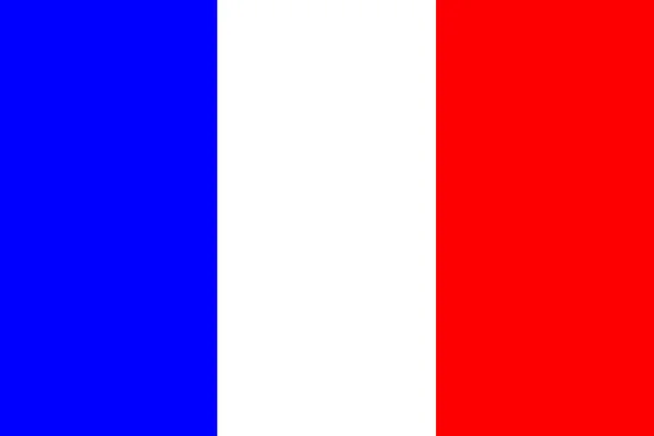 法国国旗鲜艳的红色色彩华丽的设计 — 图库矢量图片