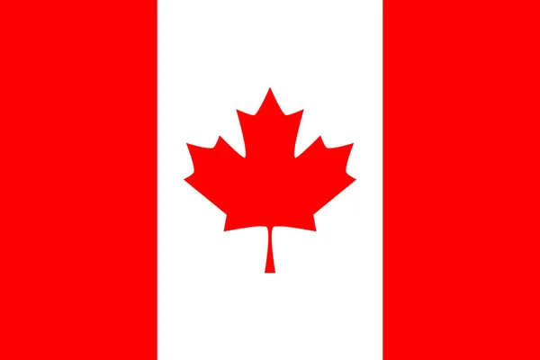 Prachtige Ontwerp Van Vlag Van Het Land Van Canada — Stockvector