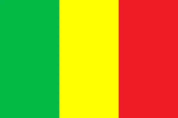 Magnifique Design Aux Couleurs Vives Drapeau Pays Mali — Image vectorielle