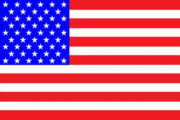 Gran Diseño Los Colores Brillantes Bandera Usa — Archivo Imágenes Vectoriales