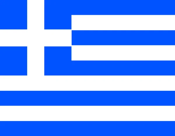 Tolles Design Den Leuchtenden Farben Der Griechischen Flagge — Stockvektor