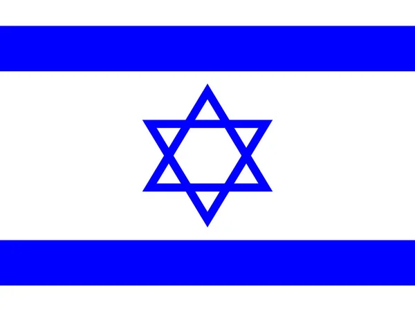 Prachtvolles Design Der Israel Flagge — Stockvektor