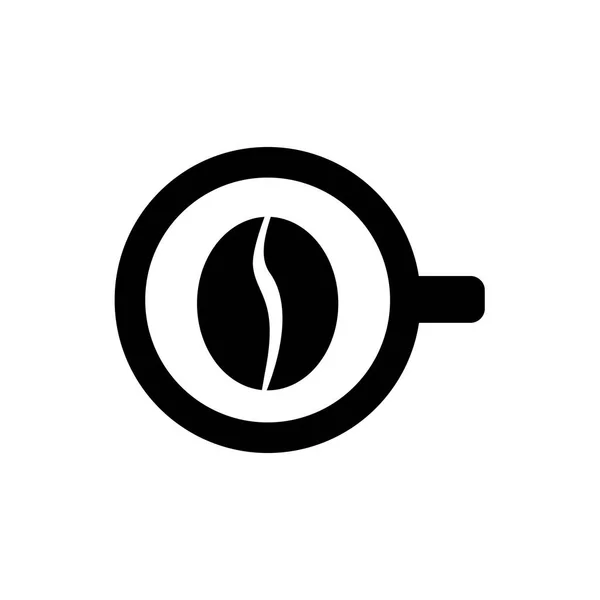 Magnífico Sencillo Diseño Logotipo Para Café — Archivo Imágenes Vectoriales