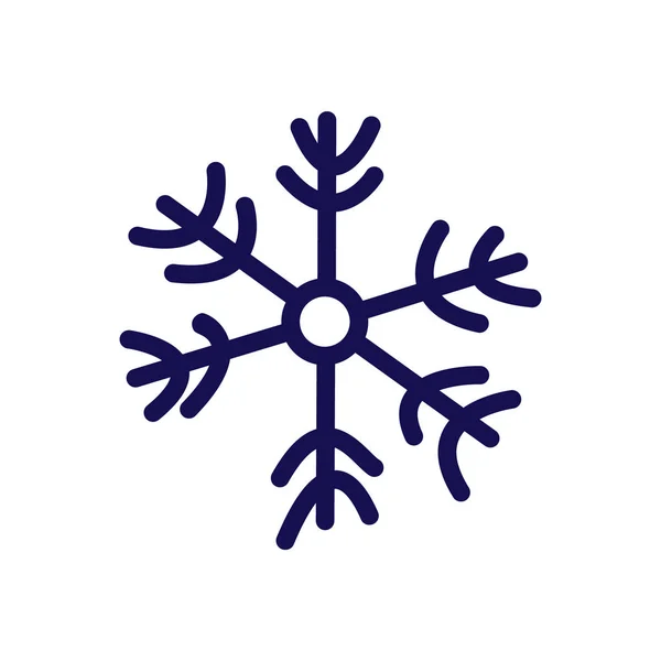 Εικονίδιο Διανυσματικής Απεικόνισης Εικονιδίου Snowflake Που Απομονώνεται Στο Λευκό Φόντο — Διανυσματικό Αρχείο
