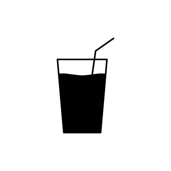 Wasserglas Symbol Isoliert Auf Weißem Hintergrund — Stockvektor
