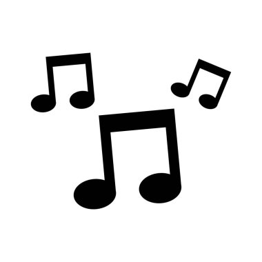 Beyaz arkaplanda muhteşem bir müzik tasarımı.