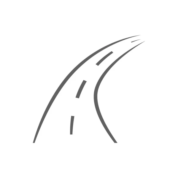 Beyaz Arkaplanda Izole Edilmiş Yol Simgesi Vektör Illüstrasyon Navigasyon — Stok Vektör