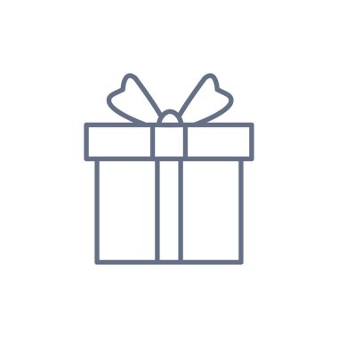 Hediye kutusu, mevcut simgesi beyaz arka plan üzerinde izole