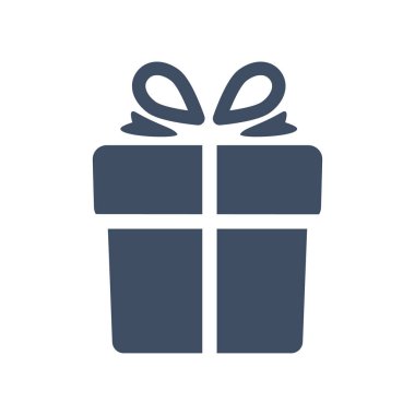 Hediye kutusu, mevcut simgesi beyaz arka plan üzerinde izole