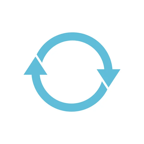 Icon Vektor Recyceln Stil Ist Ein Flaches Symbol Recycling Symbol — Stockvektor