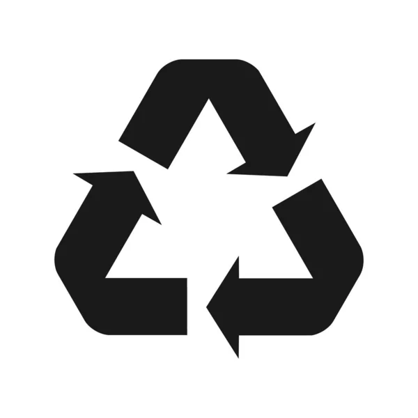 Icon Vektor Recyceln Stil Ist Ein Flaches Symbol Recycling Symbol — Stockvektor