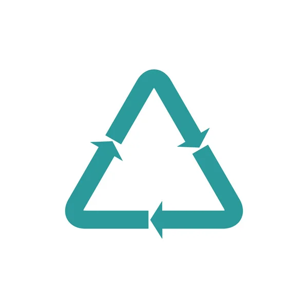 Icon Vektor Recyceln Stil Ist Ein Flaches Symbol Recycling Symbol — Stockvektor