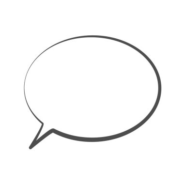 Boş konuşma baloncukları vektör resmetmesi izole edildi