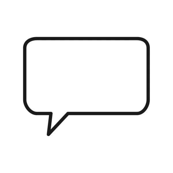 Blank Empty Speech Bubbles Vector Icon Illustration Isolated — Stock Vector