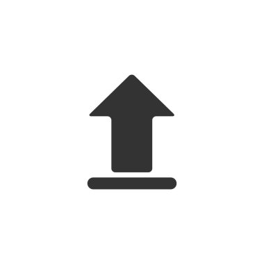 Upload vector icon, cloud storage symbol. Flat vector illustration for web site or mobile app isolated on white